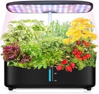 12-Pod Hydroponic System with LED  Black