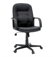 Office Chair Bonded Leather in Black by Room