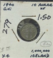 1940 Iceland coin