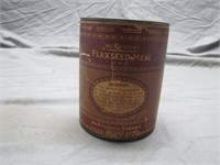 Unopened Vintage McKesson's Flaxseed Meal Tin Can