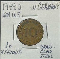 1949 West Germany coin