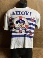 Disney Cloth Tag Mickey Mouse Ahoy Shirt