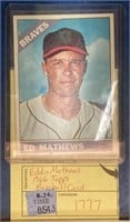 1966 TOPPS EDDIE MATHEWS CARD