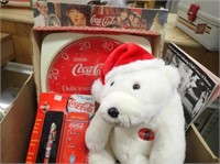 Coke Collectibles: Bear, Thermometer, Puzzle-New,