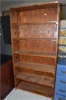 6-Shelf Wood Bookcase