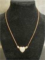 14K Designer MEDA Heart Necklace