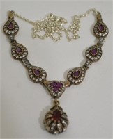 Custom 7 ct Ruby Turkish Necklace