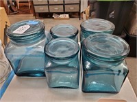 Five Glass Jars