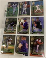 9-Autographs Baseball cards