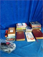 A religious/faithful audios, films and books lot