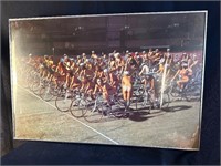 36"x24" Vintage Nude Bike Race Photograph