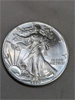 1990 UNC American Silver Eagle