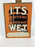 1920s Dutch Boy White Lead Paint It’s Wet heavy