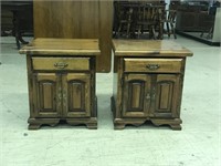 2 antique side tables