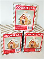 (3) Grant Howard Assoc Cookie Jars - Gingerbread