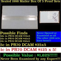 Original sealed box 5- 1998 United States Mint Pro