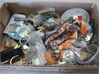 Costume Jewelry Box Lot Copper Findings