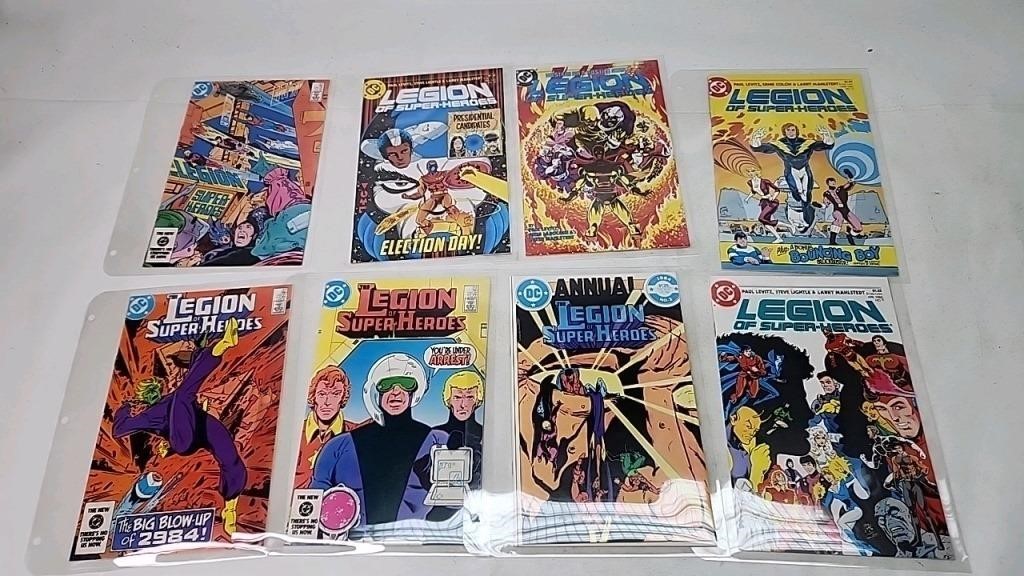 DC comic book lot legion of super-heros