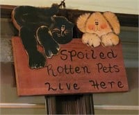 SPOILED Pets Sign 14"