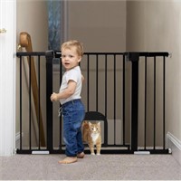 AUTO CLOSE SAFETY GATE WITH CAT DOOR FITS 24 TO