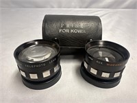 VINTAGE PRINZ LENSES IN CASE. TELEPHOTO LENS AND