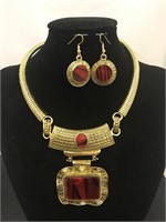 Gold Tone Costume Jewelry Set