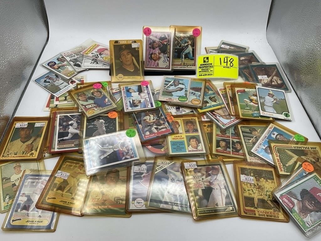 BASEBALL 1970S TO 1992 83 CARDS
