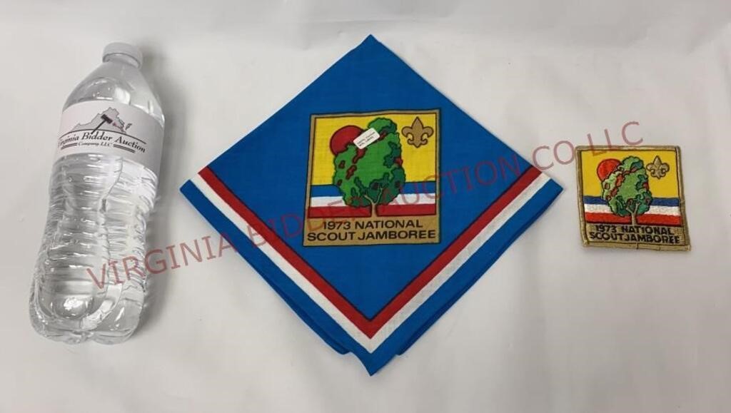 1973 BSA National Scout Jamboree Scarf & Patch