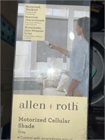 ALLEN AND ROTH MOTORIZED CELLULAR SHADE GRAY