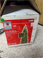 7.5' LED Pre Lit Home Accents Christmas Tree w/