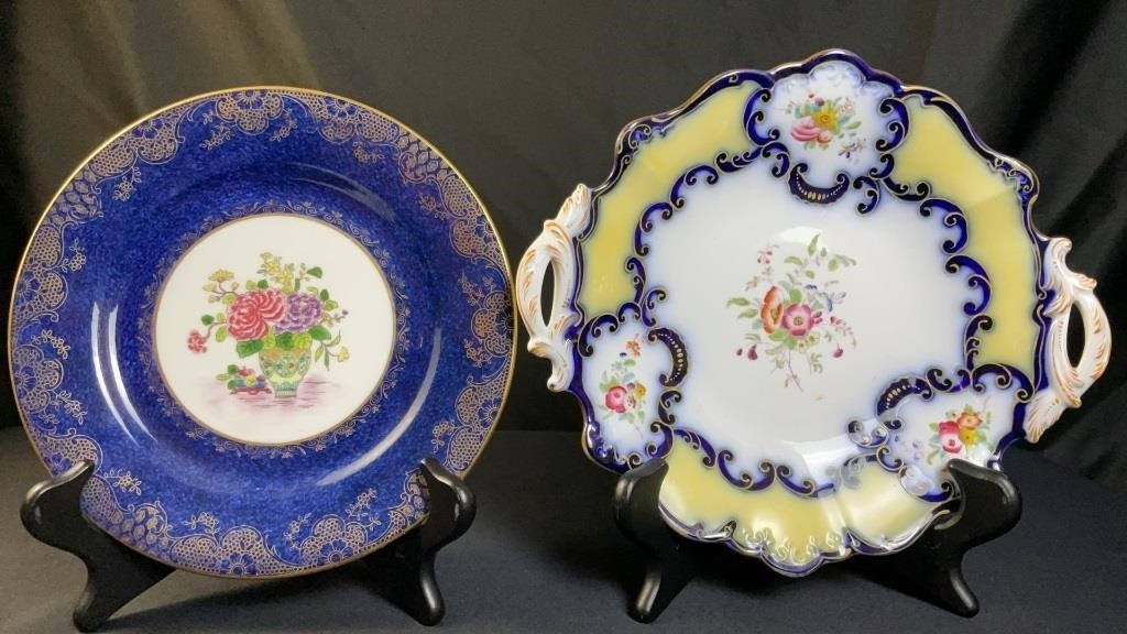 Antique Plates incl Crown Staffordshire England