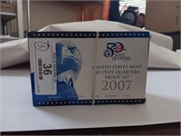 5 2007 US Mint Proof Quarters