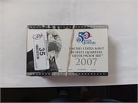 5 2007 US Mint Silver Proof Quarters