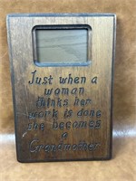 Solid Wood Vintage Grandmother Picture