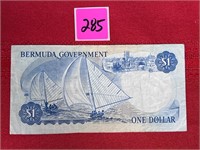 1970 Bermuda One Dollar Banknote