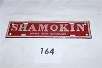 SHAMOKIN METAL SIGN - 10" X 2.75"