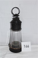 1800S WHALE OIL LANTERN CIVIL WAR PERR. SIGNED