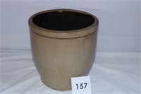9.5" POTTERY CROCK - SMALL CHIP& HAIRLINE CRACK