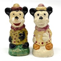 Vintage Walt Disney Mickey and Minnie Mouse