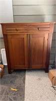 All hardwood dresser/cabinet no shipping