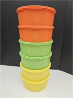 Vintage Tupperware Canisters Set of 6