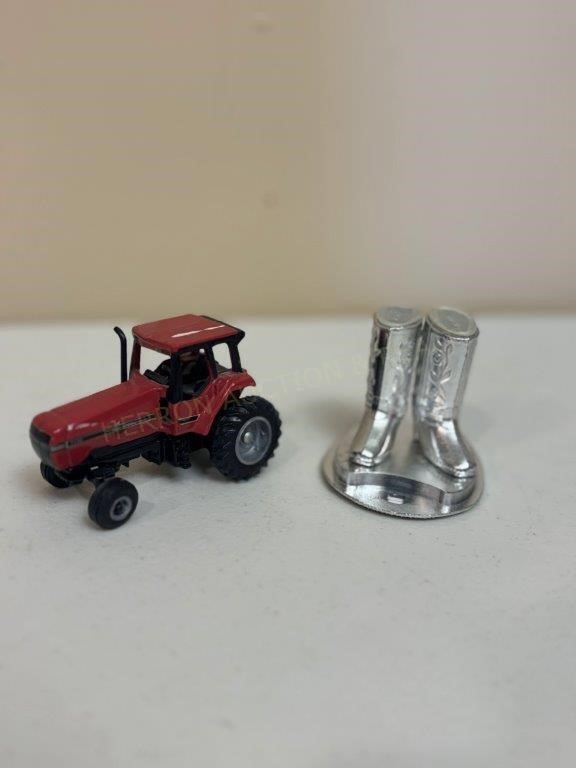 Toy Tractor & Boots