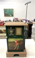 Golf Cabinet w/Putter & Balls 26.5" x 15.5"