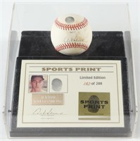 Autographed Al Kaline OAL Baseball Display