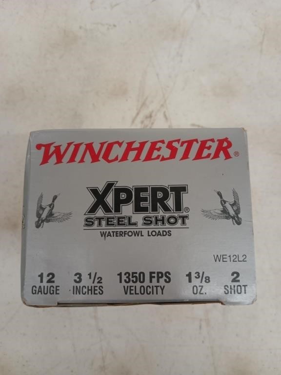 25 rounds 12 ga 3 1/2" 1 3/8 oz 2 shot shells