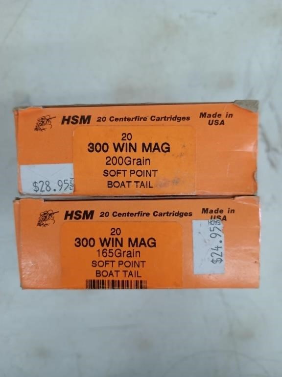 40 rounds 300 Win Mag soft point boat tail