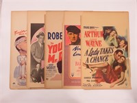 1940s Movie Theatre Window Card Lot