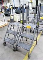 (2) PORTABLE AIRCRAFT LADDERS 3'