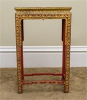 Chinese Red Lacquered Stand