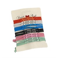 Good Luck 12 Pack Of Rubber Band Bracelets